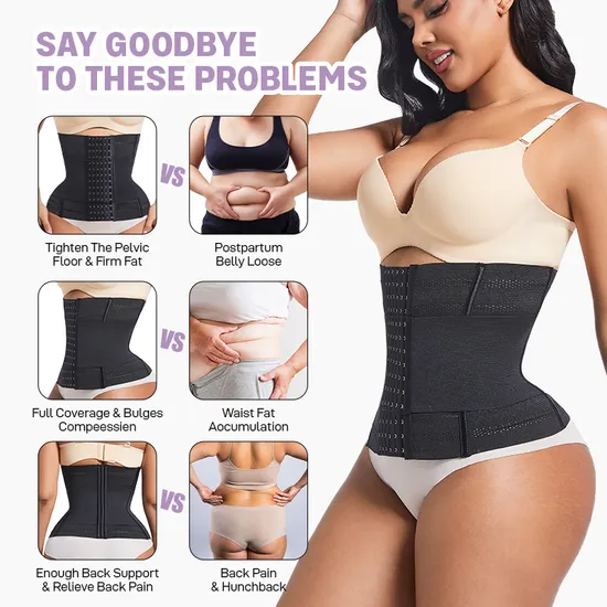 Full Body Waist Cincher Belly Tummy Control Shapewear Wrap Corset Trimmer Belt Waist Trainer Shaper Girdle for Women 