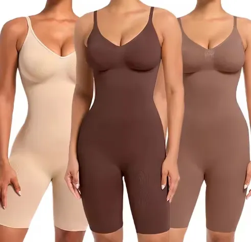 Casual Seamless Bodysuits Elasticity Woman Seamless Shapewear Slimming Body Shaper High Waist Butt Lifter Seamless Bobbi Shaper 