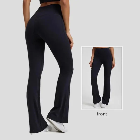 Wholesale ODM/OEM Women Bootcut Yoga Flare Leggings High Waisted Workout Gym Sports Wear Active Pants