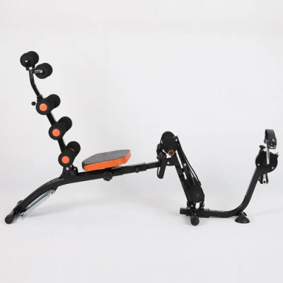 Multifunction Abdominal Trainer with Twist Waist Stepper and Resistance Bands Whole Body Machine for Home Gym Fitness