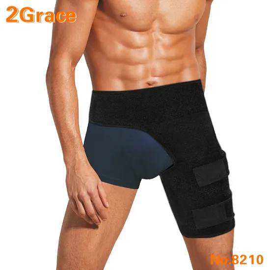 Neoprene Compression Wrap for Groin Hip Thigh Quad Hamstring Joints Sciatica Nerve Pain Relief Strap 