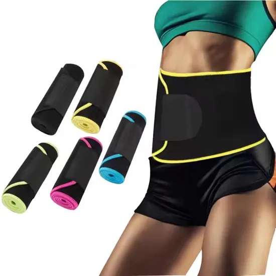 Waist Trimmer Belt Slim Body Sweat Wrap for Stomach and Back Lumbar Support 