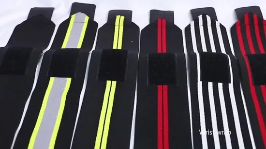 Dongguan Factory Custom Logo Stretchy Compression Wrist Wraps with Thumb Loop, Gym Wristband, Wrist Support for Weightlifting, Powerlifting, Bodybuilding 