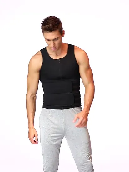 Men Body Shaper Waist Trainer Sauna Suit Sweat Vest Slimming Underwear Weight Loss Shirt Fat Burner Workout Tank Tops Shapewear