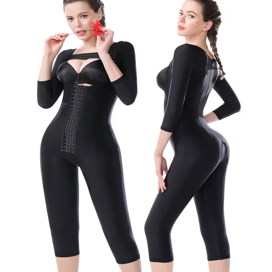 Stage 2 1 Ladies Full Body Colombian Shapwear Shaper Women′s Bbl Thigh Liposuction Compression Fajas After Post Op Surgery 