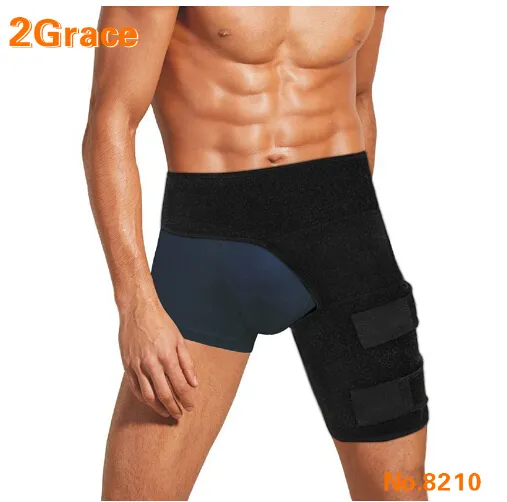 Neoprene Compression Wrap for Groin Hip Thigh Quad Hamstring Joints Sciatica Nerve Pain Relief Strap and Protective Support 