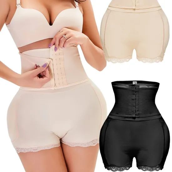 Sponge Pad for Shaping The Body, with a Plump and Perky HIPS, Wave Shaped Flower Lifting Buttocks, and Flat Angle Shaping Underwear 