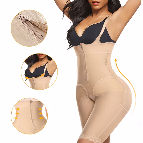 Women Leggings Tummy Shapewear Bodysuit Body Shaper Beauty Butt Lifter Pants Plus Size