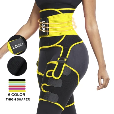 Custom Logo Private Label Women Workout Jogging Wear High Waist Phone Pocket Sauna Sweat Neoprene Thigh Shaper